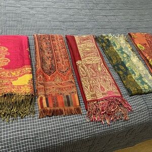 PAISLEY SHAWLS brand new! All five for $100